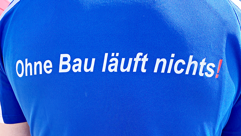 Ohne Bau läuft nichts! Laufshirt