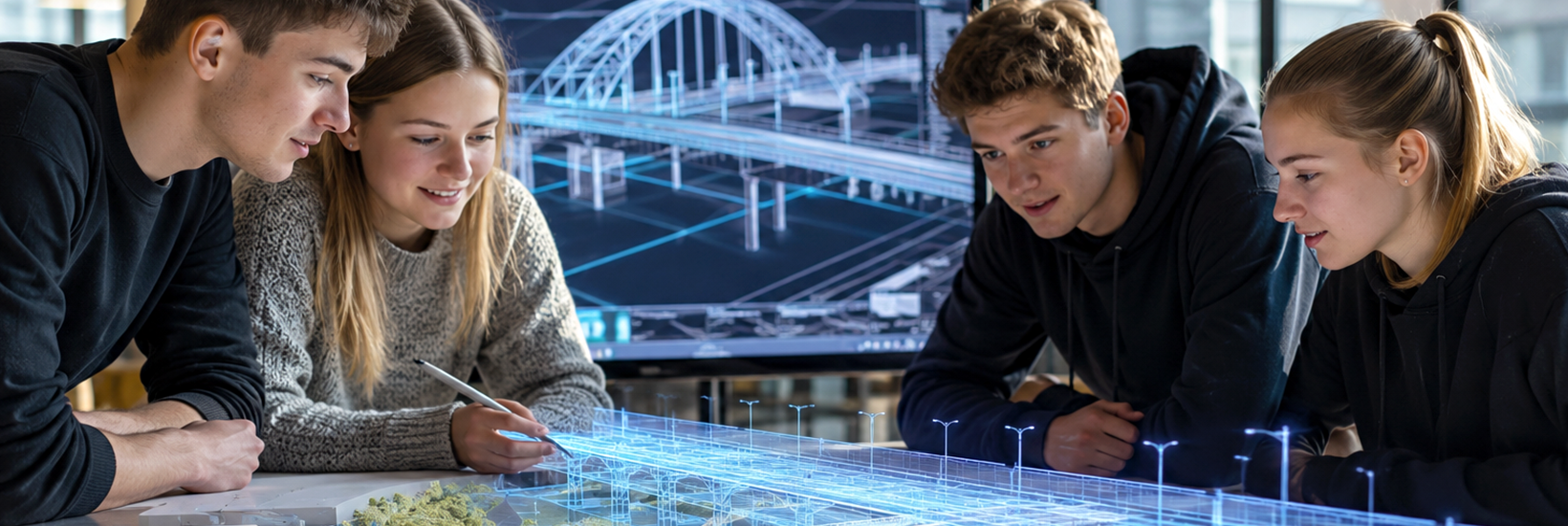 Architekturmodell © KI-generiertes Bild Tag der Technik an der Hochschule Wismar – Architekturmodell